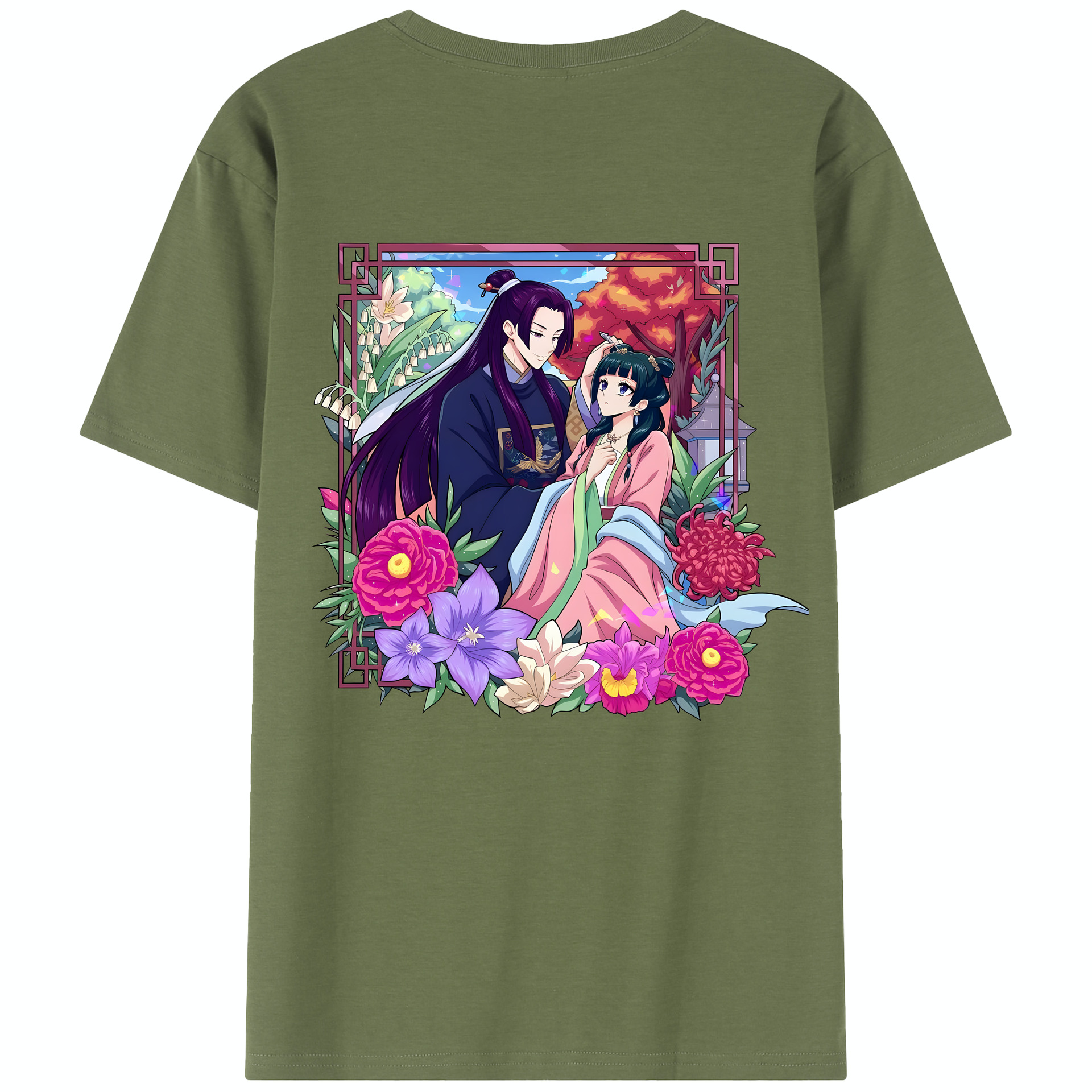 （画像用） 薬屋のひとりごと The Apothecary Diaries 綿100％半袖Tシャツ（背面プリント）